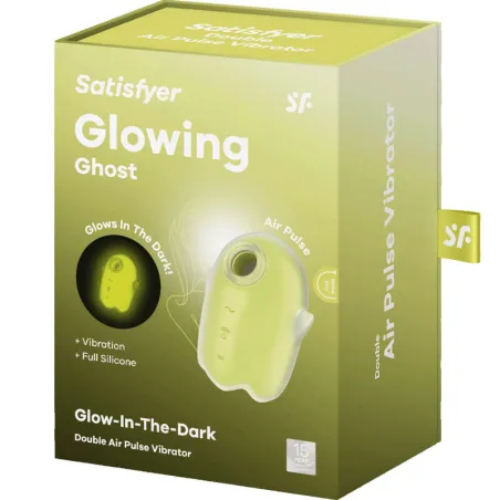 SATISFYER - GLOWING GHOST AIR PULSE  VIBRADOR AMARILLO