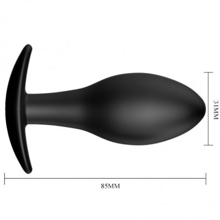 PRETTY LOVE  PLUG ANAL SILICONA  ANCLA 8.5 CM NEGRO