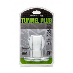 PERFECT FIT PLUG TUNNEL SILICONA TRANSPARENTE L