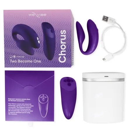 WE-VIBE - CHORUS VIBRADOR PAREJAS CON CONTROL SQUEEZE LILA