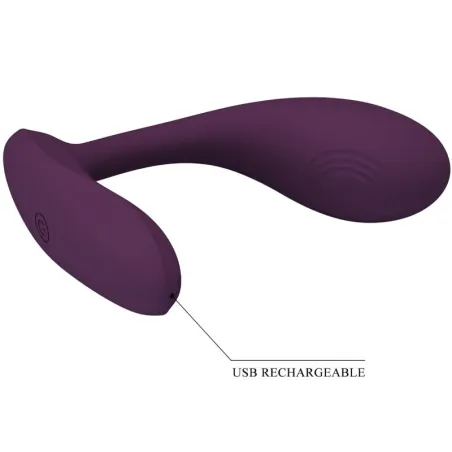 PRETTY LOVE - BAIRD G-SPOT 12 VIBRACIONES RECARGABLE LILA APP