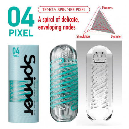 TENGA SPINNER Masturbador Pixel | Sweet Sin Erotic