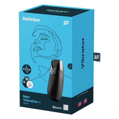 SATISFYER MEN VIBRATION+ - NEGRO