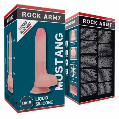 ROCKARMY - LIQUID SILICONE DILDO PREMIUM MUSTANG 18CM