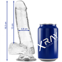 Dildo Transparente X Ray Clear 18.5cm | Sweet Sin Erotic