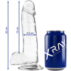 Dildo Transparente X Ray Clear 20cm x 4.5cm | Sweet Sin Erotic