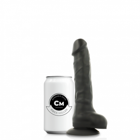 COCK MILLER SILICONA DENSITY COCKSIL ARTICULABLE NEGRO 18 CM