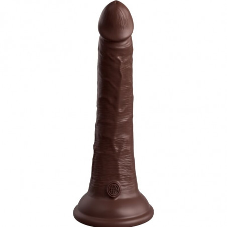 KING COCK ELITE - DILDO REALISTICO SILICONA 17.8 CM MARRON