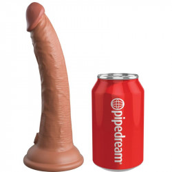 KING COCK ELITE - DILDO REALISTICO SILICONA 17.8 CM CARAMELO