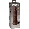 KING COCK ELITE - DILDO REALISTICO SILICONA 20.3 CM MARRON