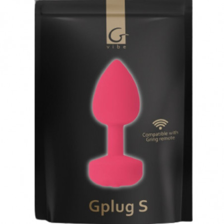 FUNTOYS GPLUG ANAL VIBRADOR RECARGABLE PEQUEÑO ROSA NEON 3CM