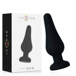 INTENSE ANAL PLUG PIPO M SILICONE NEGRO 11 CM