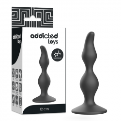 Plug Anal Negro Addicted Toys 12cm | Sweet Sin Erotic