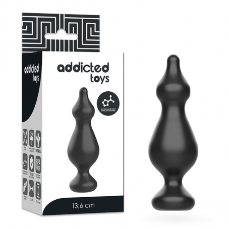 Plug Anal Negro Addicted Toys 13.6cm | Sweet Sin Erotic