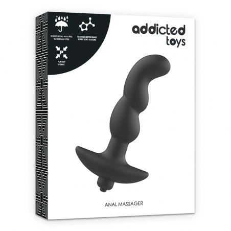 Masajeador Anal Addicted Toys Negro Modelo 2 - Sweet Sin Erotic