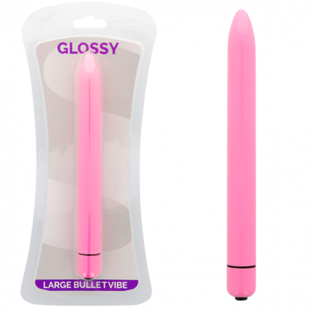 Glossy Slim Vibrador Rosa Intenso | Sweet Sin Erotic