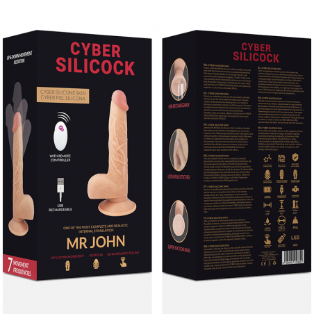 CYBER SILICOCK Realístico - Control Remoto John | Sweet Sin Erotic