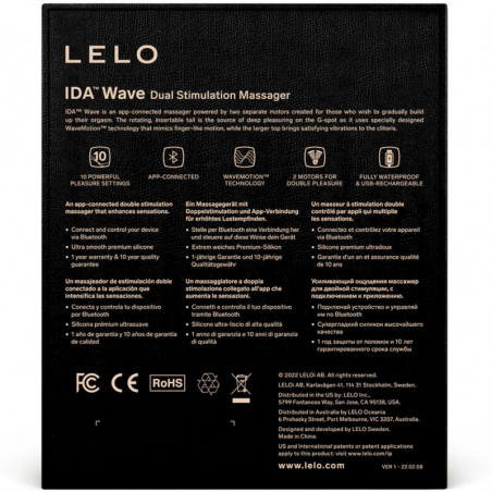 LELO Ida Wave Parejas Negro | Sweet Sin Erotic