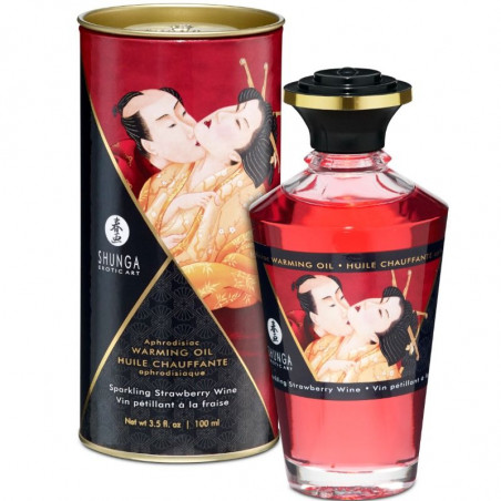 Aceite Masaje Fresas Cava - Shunga | Sweet Sin Erotic