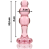 NEBULA SERIES BY IBIZA - MODELO 1 PLUG CRISTAL BOROSILICATO 10.7 X 3 CM TRANSPARENTE