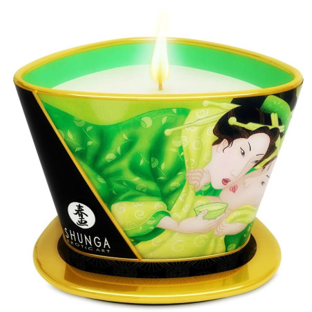 Vela Masaje Té Verde Shunga 170ml | Sweet Sin Erotic