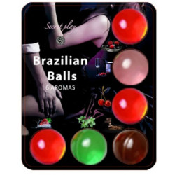 Secretplay 6 Hot Balls Lubricante Frutas | Sweet Sin Erotic