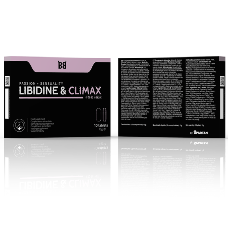 BLACKBULL BY SPARTAN - LIBIDINE  CLIMAX AUMENTO LÍBIDO PARA MUJER 10 CÁPSULAS