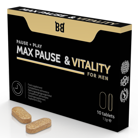 BLACKBULL BY SPARTAN - MAX PAUSE  VITALITY RETARDANTE PARA HOMBRE 10 CÁPSULAS