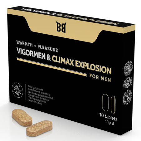 BLACKBULL BY SPARTAN - VIGORMEN  CLIMAX EXPLOSION MAYOR PLACER PARA HOMBRE 10 CÁPSULAS