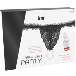 INTT Panty Negra con Perlas + Lubricante | Sweet Sin Erotic
