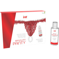 INTT Panty Roja con Perlas  + Lubricante | Sweet Sin Erotic