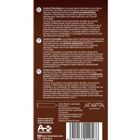 Preservativo Chocolate 12 Uds - CONTROL | Sweet Sin Erotic