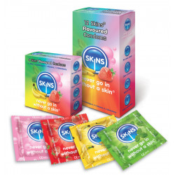 Preservativo Sabores Varios 12 Uds - SKINS | Sweet Sin Erotic