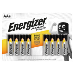 ENERGIZER ALKALINE POWER PILA ALCALINA AA LR6 BLISTER*8