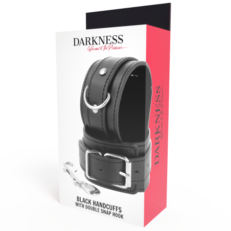 DARKNESS -  ESPOSAS AJUSTABLES NEGRO CON DOBLE CINTA REFUERZO