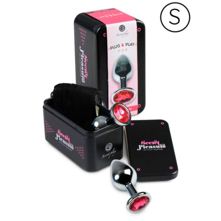 SECRETPLAY - PLUG ANAL ALUMINIO  FUCSIA 7 CM