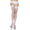 LEG AVENUE MEDIAS BLANCAS LYCRA CON SILICONA ANTIDESLIZANTE