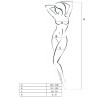 PASSION WOMAN BS049 BODYSTOCKING BLANCO TALLA UNICA