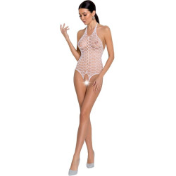 PASSION WOMAN BS087 BODYSTOCKING BLANCO TALLA UNICA