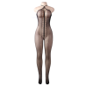 QUEEN LINGERIE BODYSTOCKING CUELLO HALTER S-L