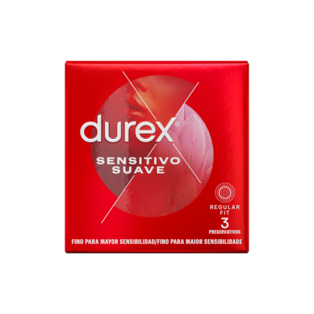 Preservativo Sensitivo Suave 3 Uds - DUREX | Sweet Sin Erotic