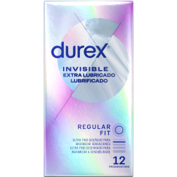 Preservativo Invisible Lubricado 12 Uds - DUREX | Sweet Sin Erotic