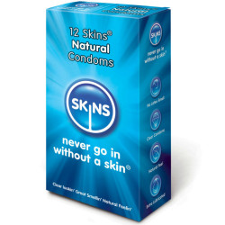 Preservativo Natural Pack 12 Uds - SKINS | Sweet Sin Erotic