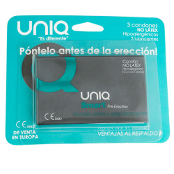 Preservativos SMART Pre-Erección 3 Uds - UNIQ | Sweet Sin Erotic