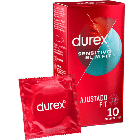 Preservativos sensitivo Slim Fit 10 Uds - DUREX | Sweet Sin Erotic