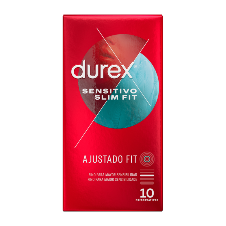 Preservativos sensitivo Slim Fit 10 Uds - DUREX | Sweet Sin Erotic