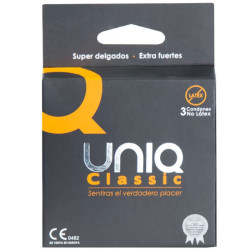 Preservativos sin Látex 3 Uds -  UNIQ Classic | Sweet Sin Erotic