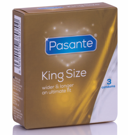 Preservativos más Largos y Anchos 3 Uds - King  | Sweet Sin Erotic