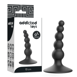 Plug Anal Addicted Toys 10cm Negro | Sweet Sin Erotic