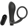 Anilla con Plug Anal Control Remoto Negro | Sweet Sin Erotic